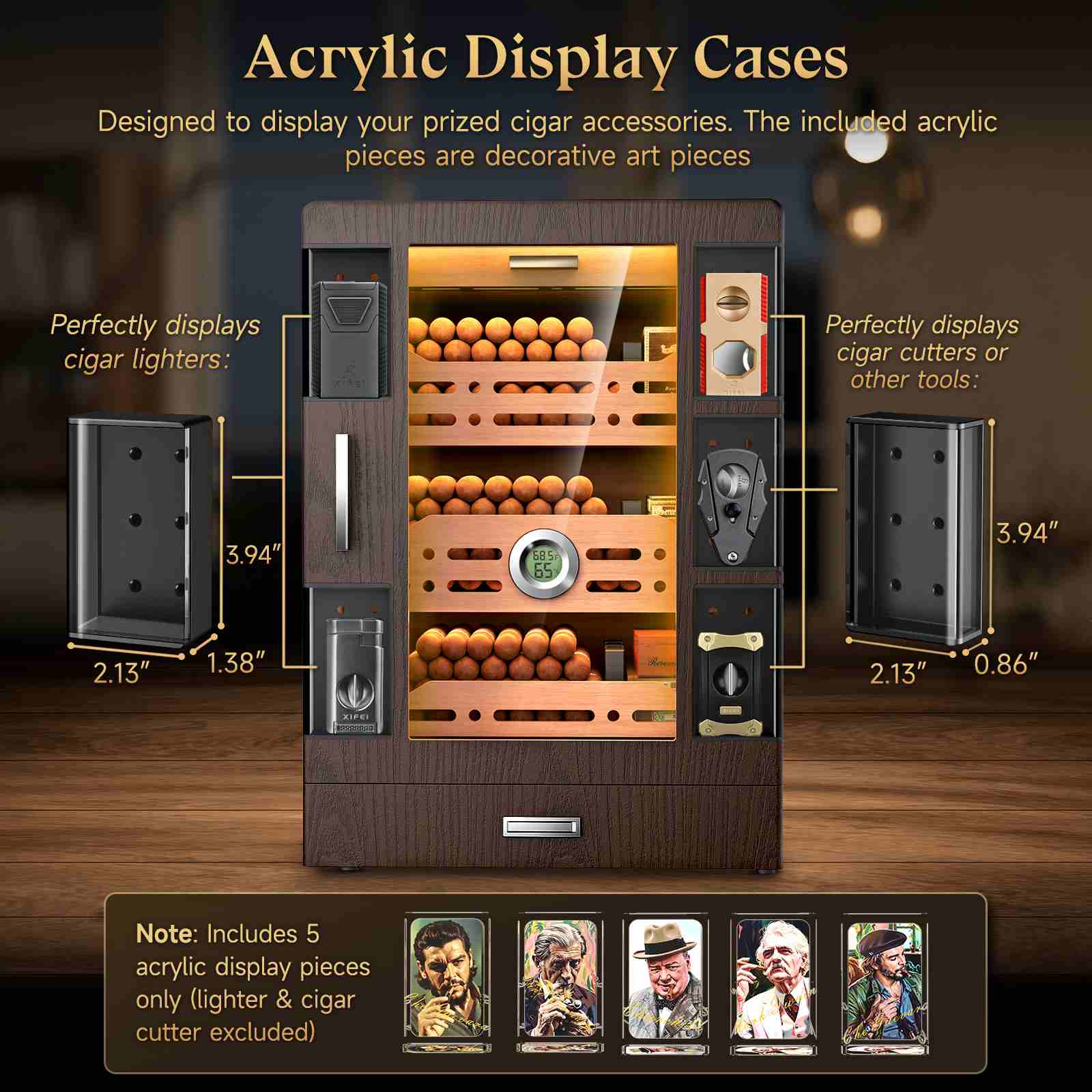 Desktop Cabinet Humidor — 150 Count