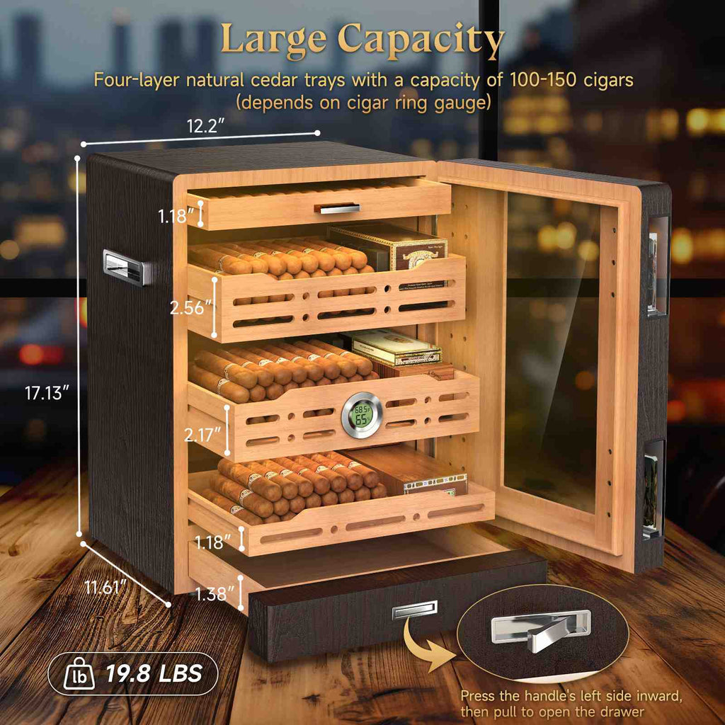 Desktop Cabinet Humidor — 150 Count