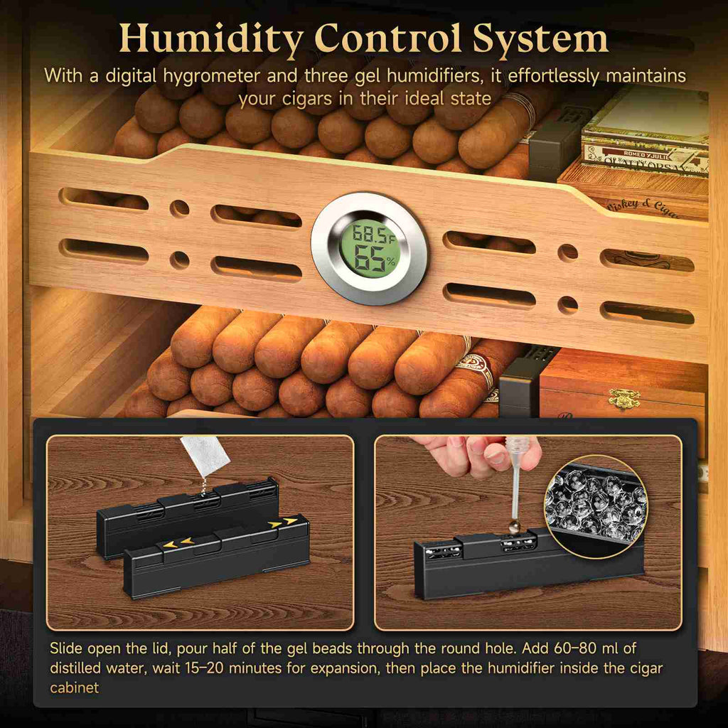 Desktop Cabinet Humidor — 150 Count