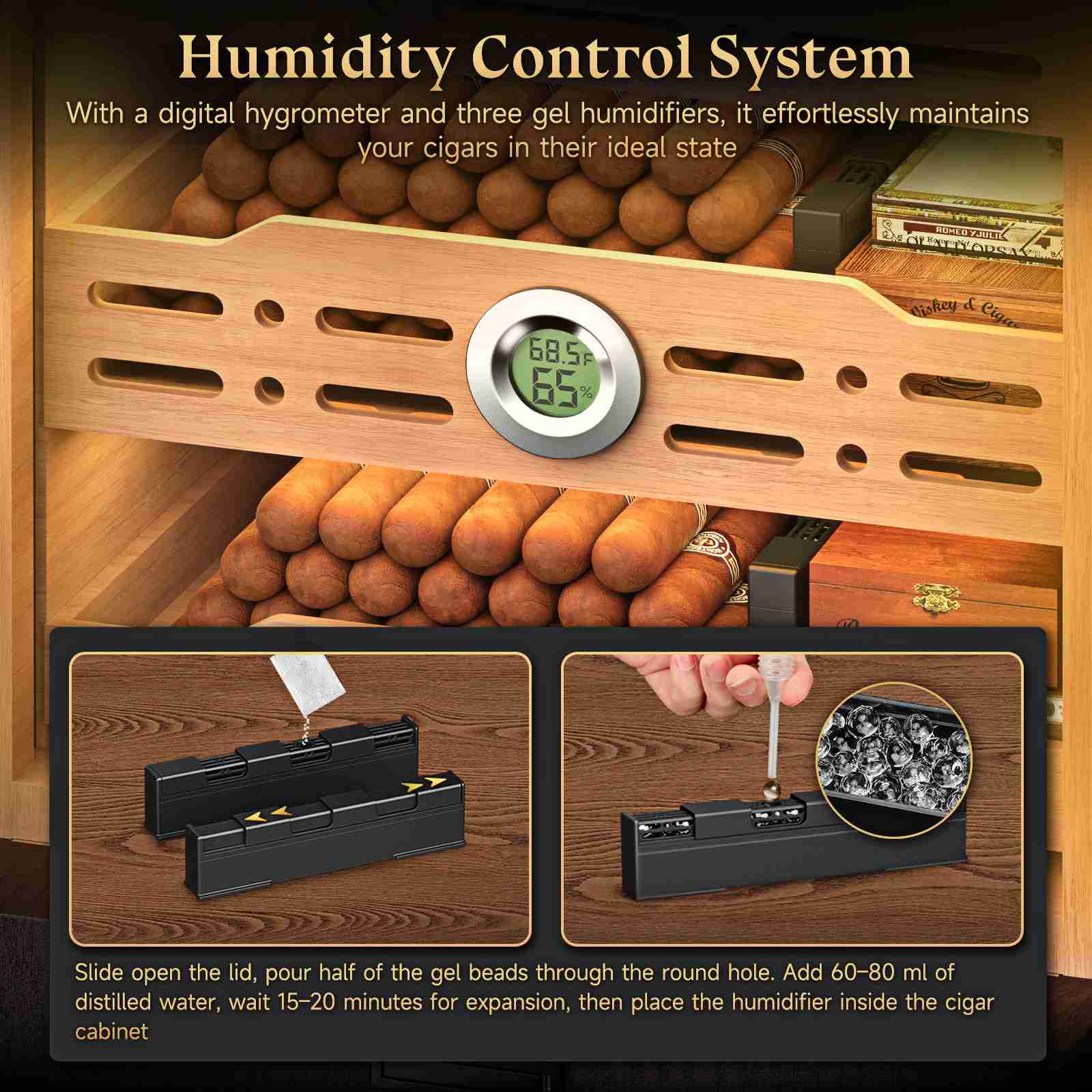 Desktop Cabinet Humidor — 150 Count