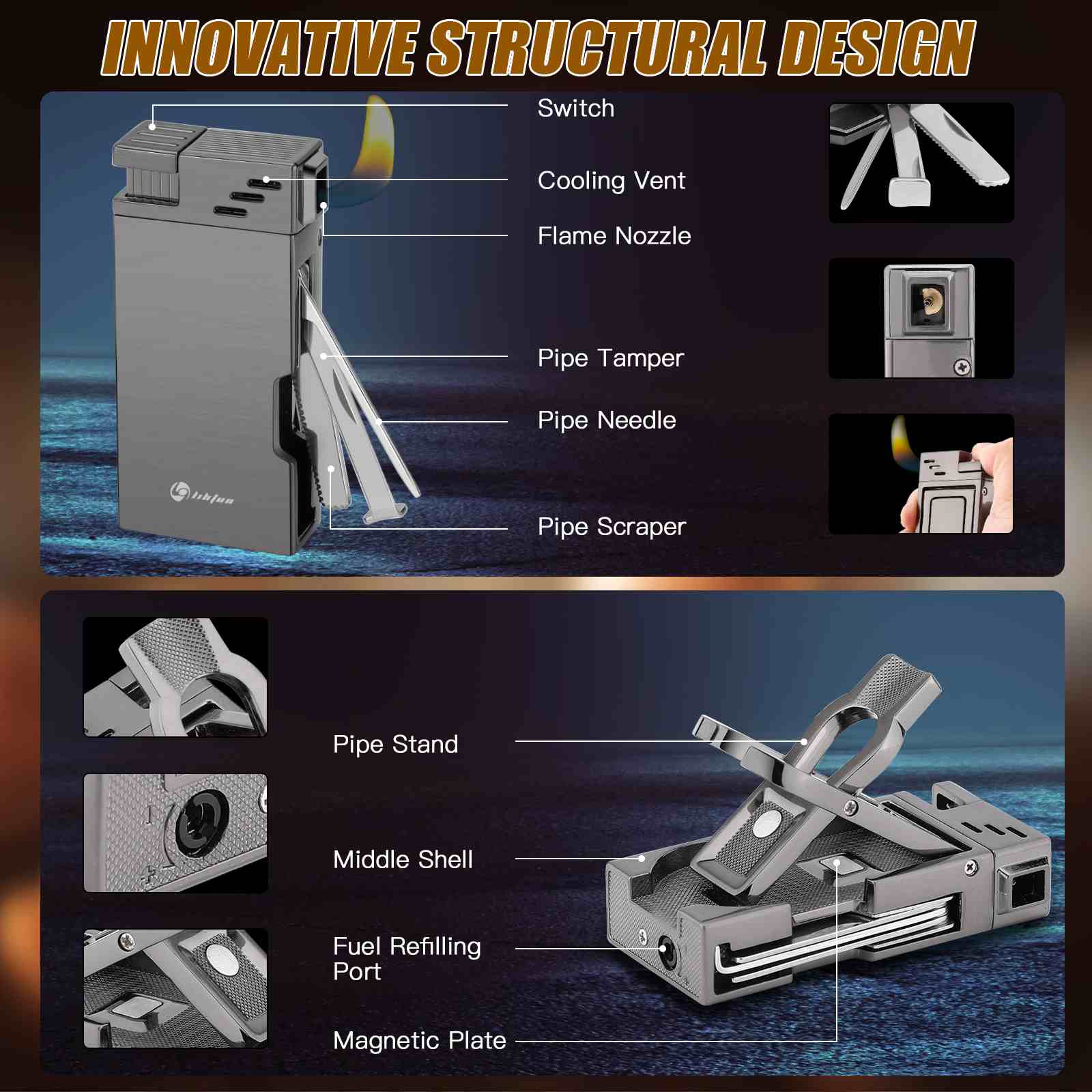 5-in-1 Pipe Lighter