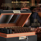 Cedar Humidor — 60 Count Glass-Top