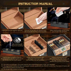 Cedar Humidor — 60 Count Glass-Top
