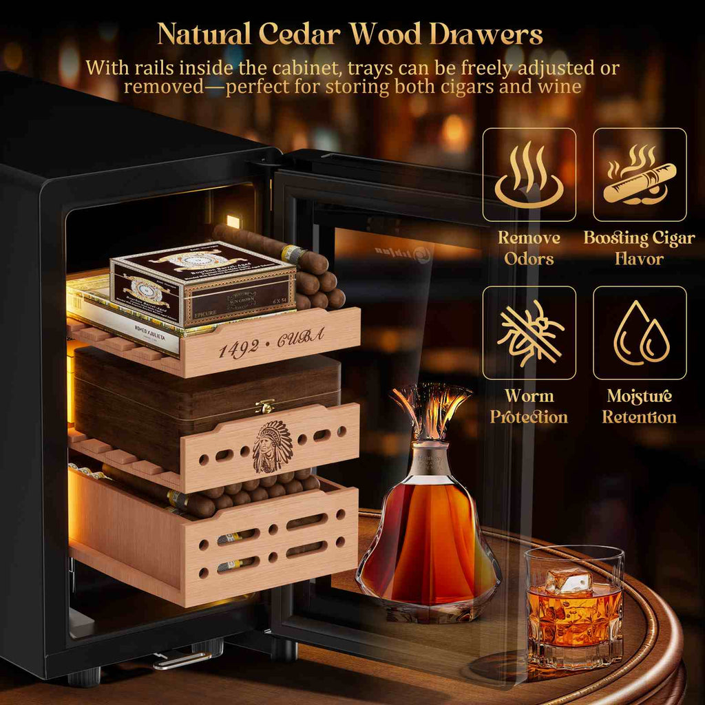 Electric Humidor Cabinet — 150 Count (B)