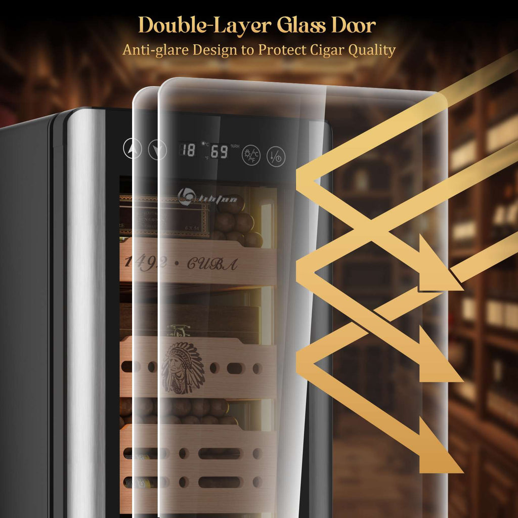 Electric Humidor Cabinet — 150 Count (B)