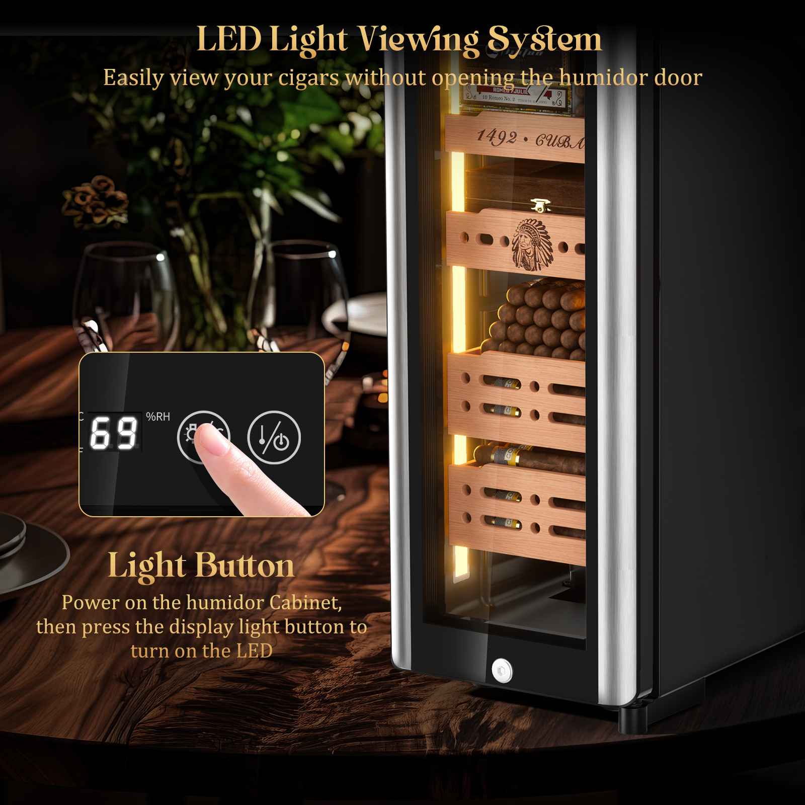 Electric Humidor Cabinet — 250 Count