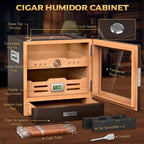 Glass-Top Desktop Humidor — 100 Count
