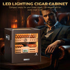 Glass-Top Desktop Humidor — 100 Count