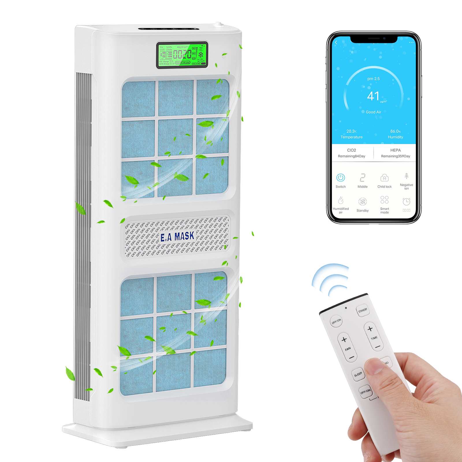 Air Purifier + Humidifier — 2-in-1