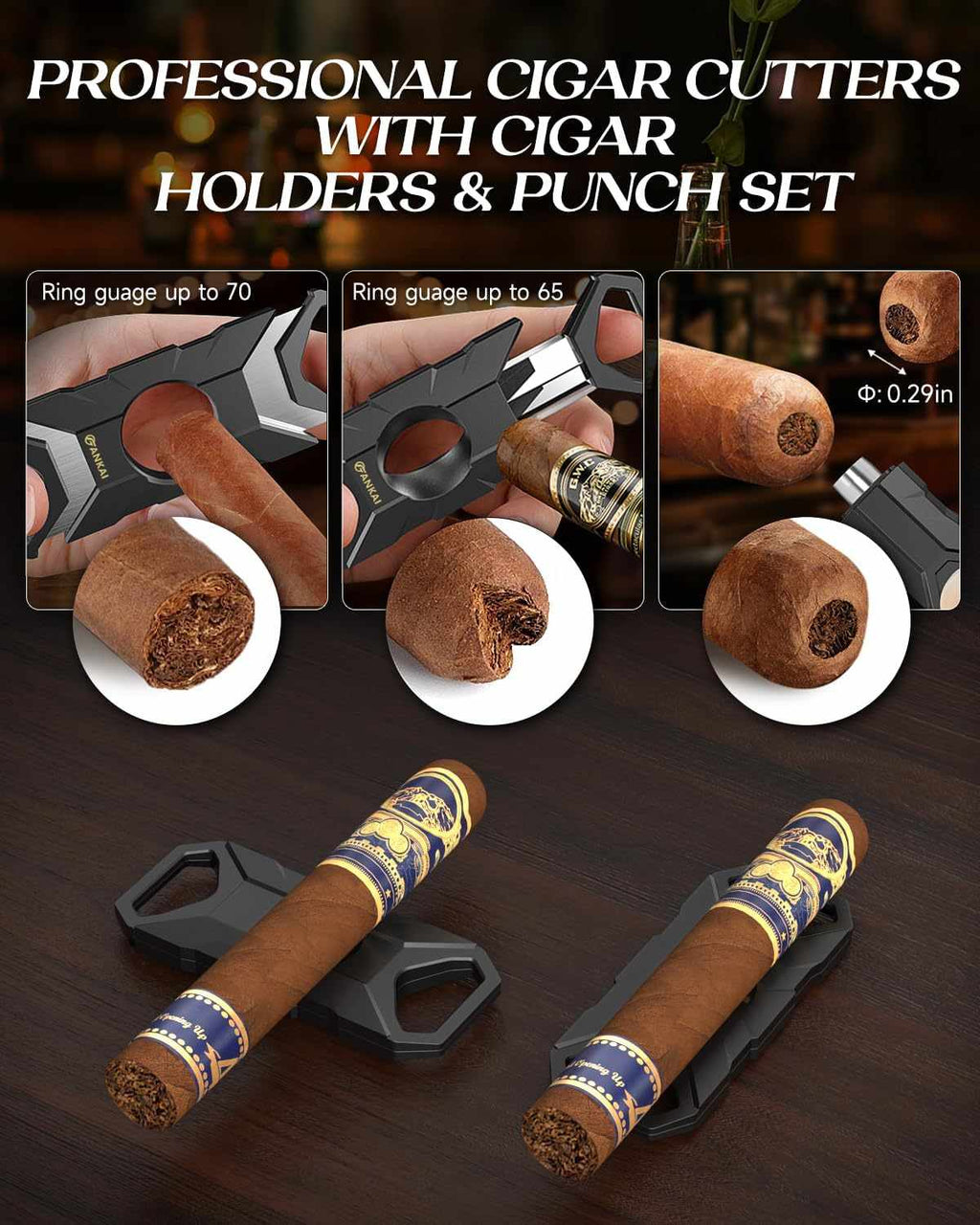 Glass-Top Desktop Humidor — 25 Count (B)