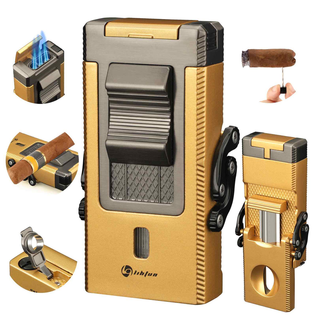 5-in-1 Lighter — Triple Flame (B)