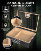 Glass-Top Desktop Humidor — 25 Count (B)