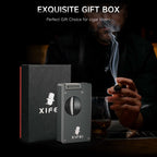 3-in-1 Lighter — Dual Flame + V-Cut + Punch