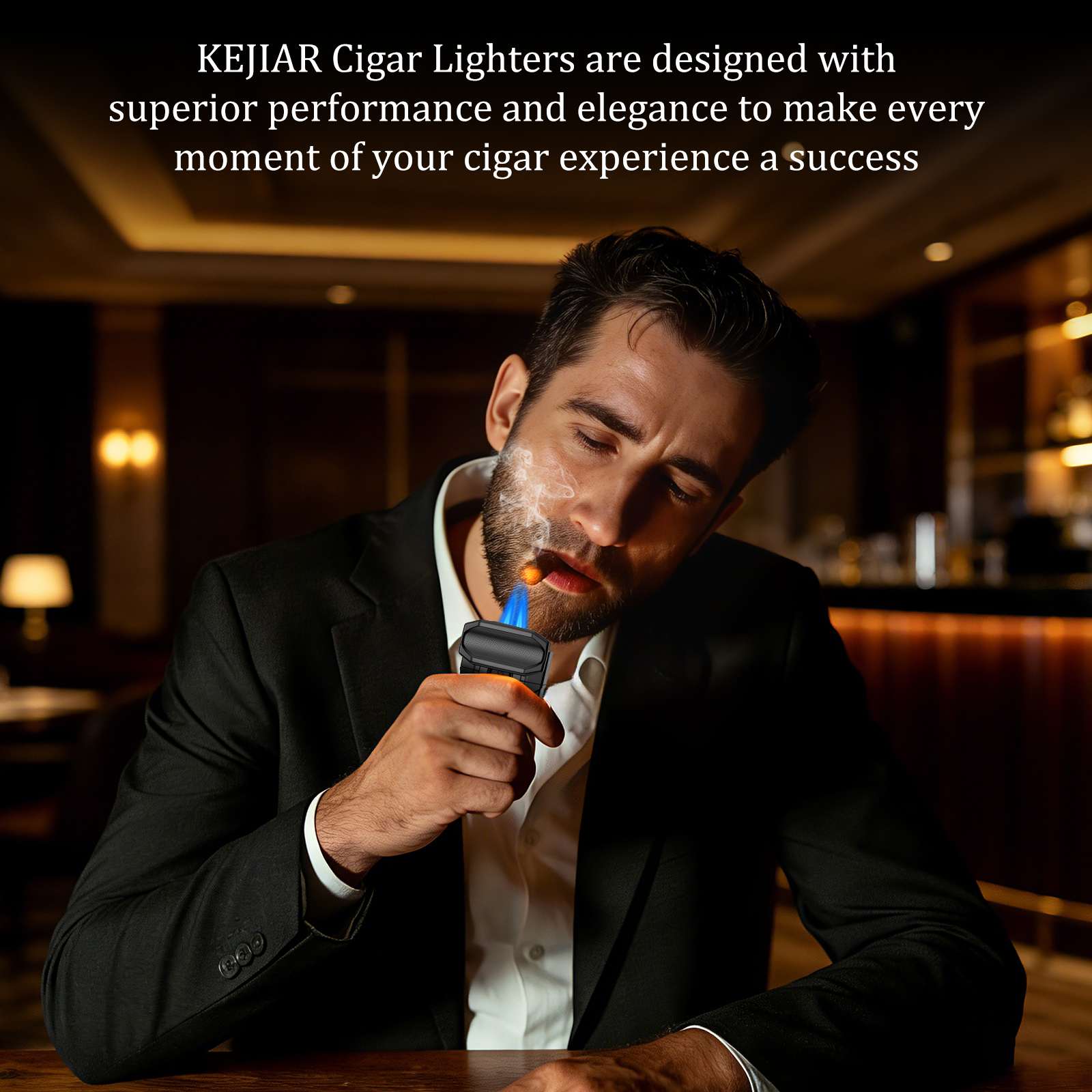 4-in-1 Lighter — Dual Flame + Punch