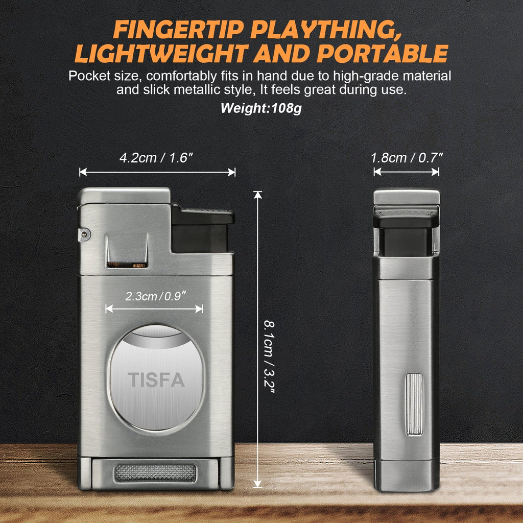 Jet Lighter — Triple Flame + Cutter