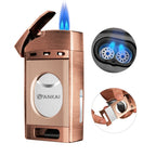 2-in-1 Lighter — Dual Flame + Cutter