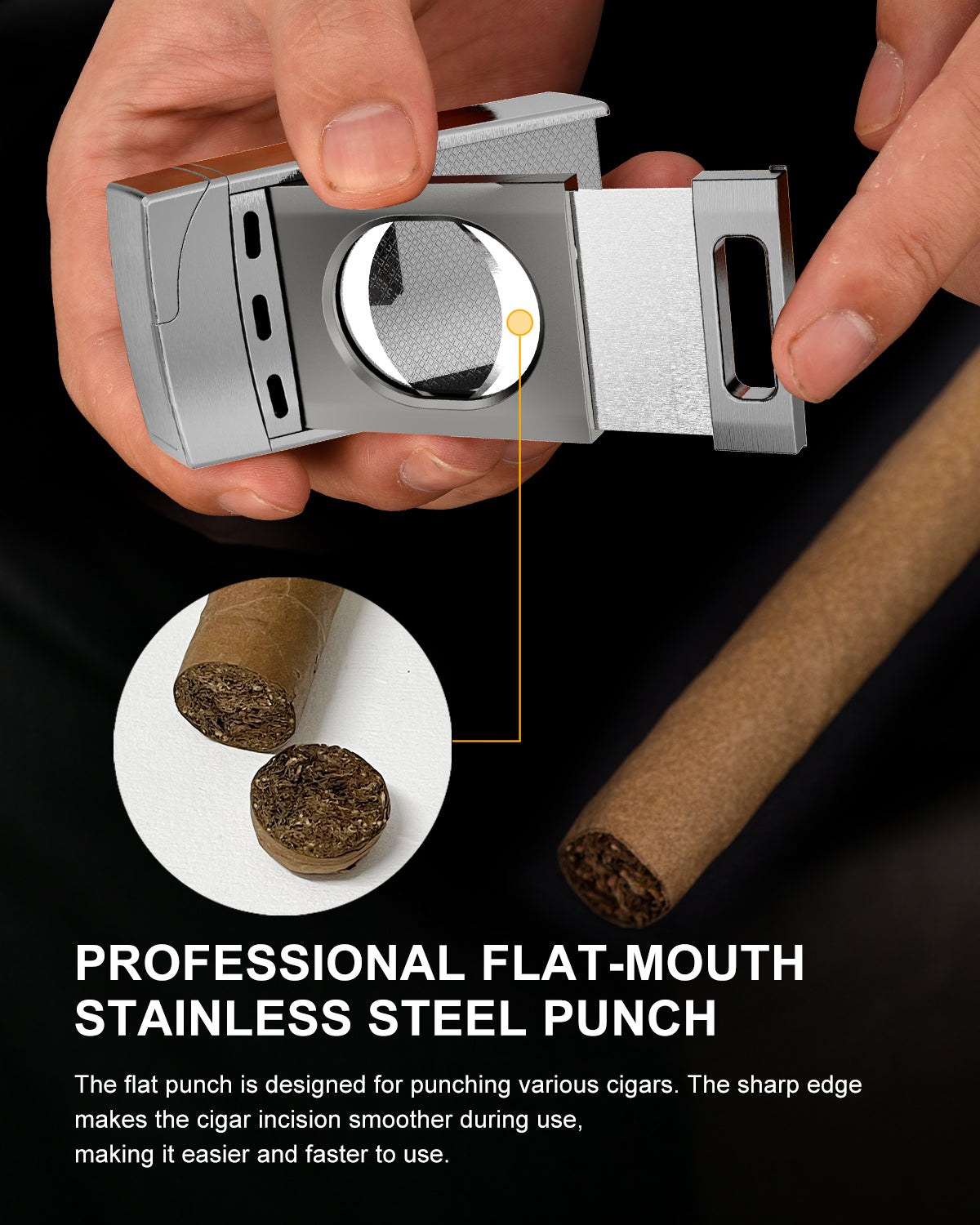 2-in-1 Lighter — Dual Flame + Cutter
