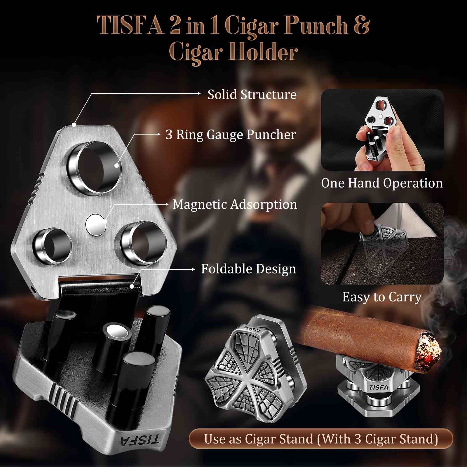 Punch + Stand — Stainless Steel