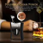 3-in-1 Cutter — V-Cut + Punch + Stand