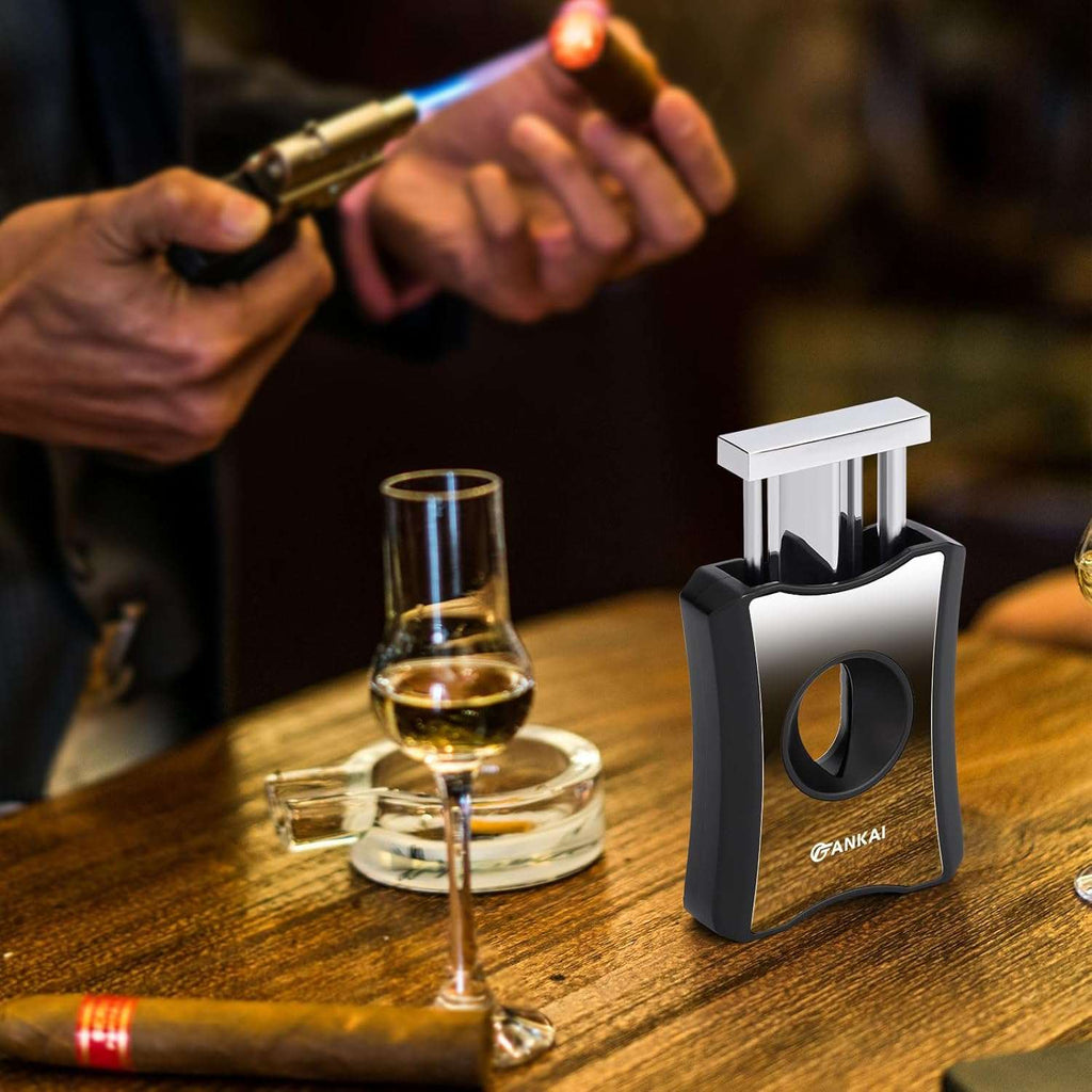 3-in-1 Cutter — V-Cut + Punch + Stand