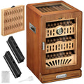 Glass-Top Humidor Cabinet — 150 Count
