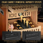 Glass-Top Desktop Humidor — 150 Count