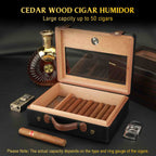 Leather Travel Humidor — 50 Count