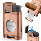 2-in-1 Lighter — Triple Flame + Cutter