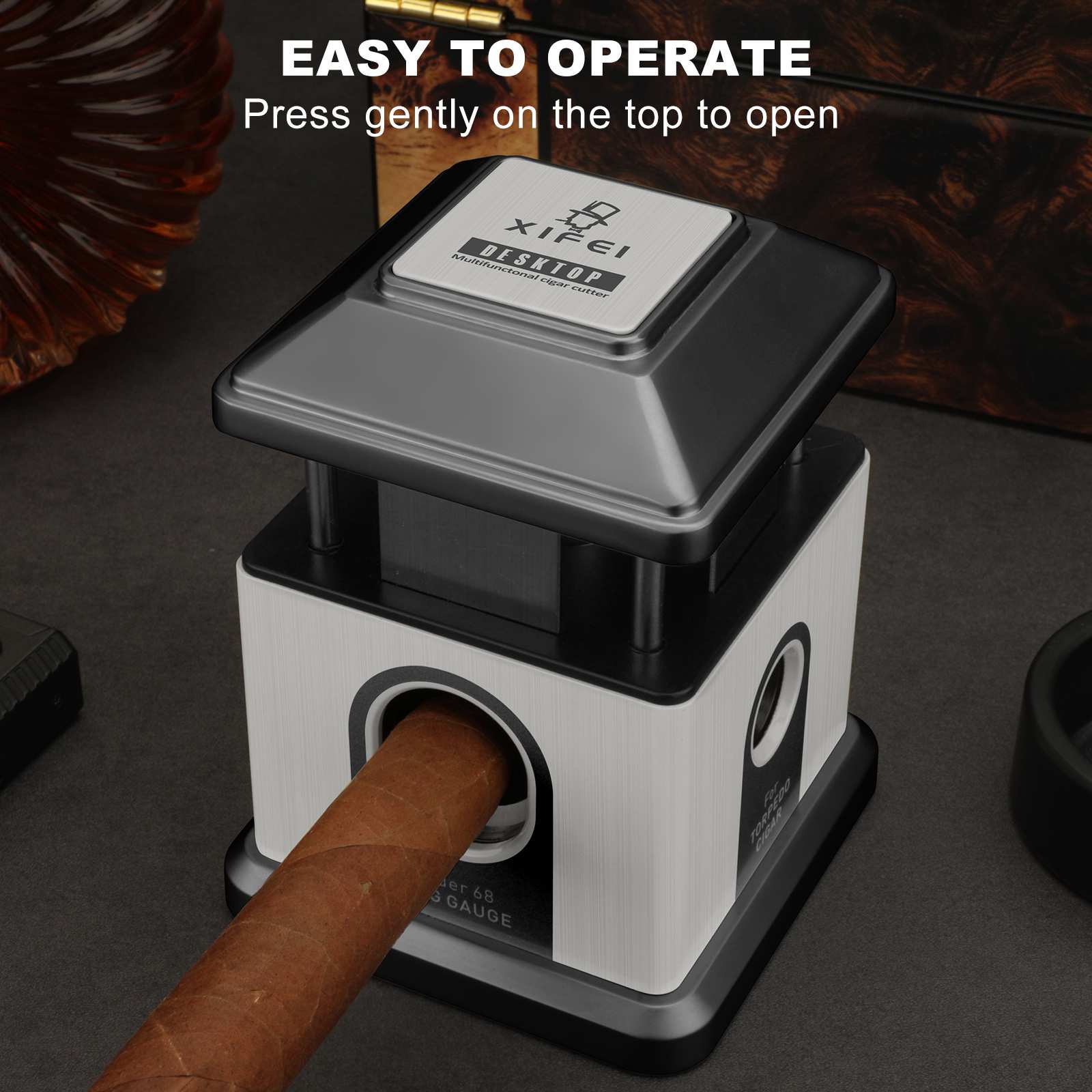 4-in-1 Desktop Cutter — Stainless Steel