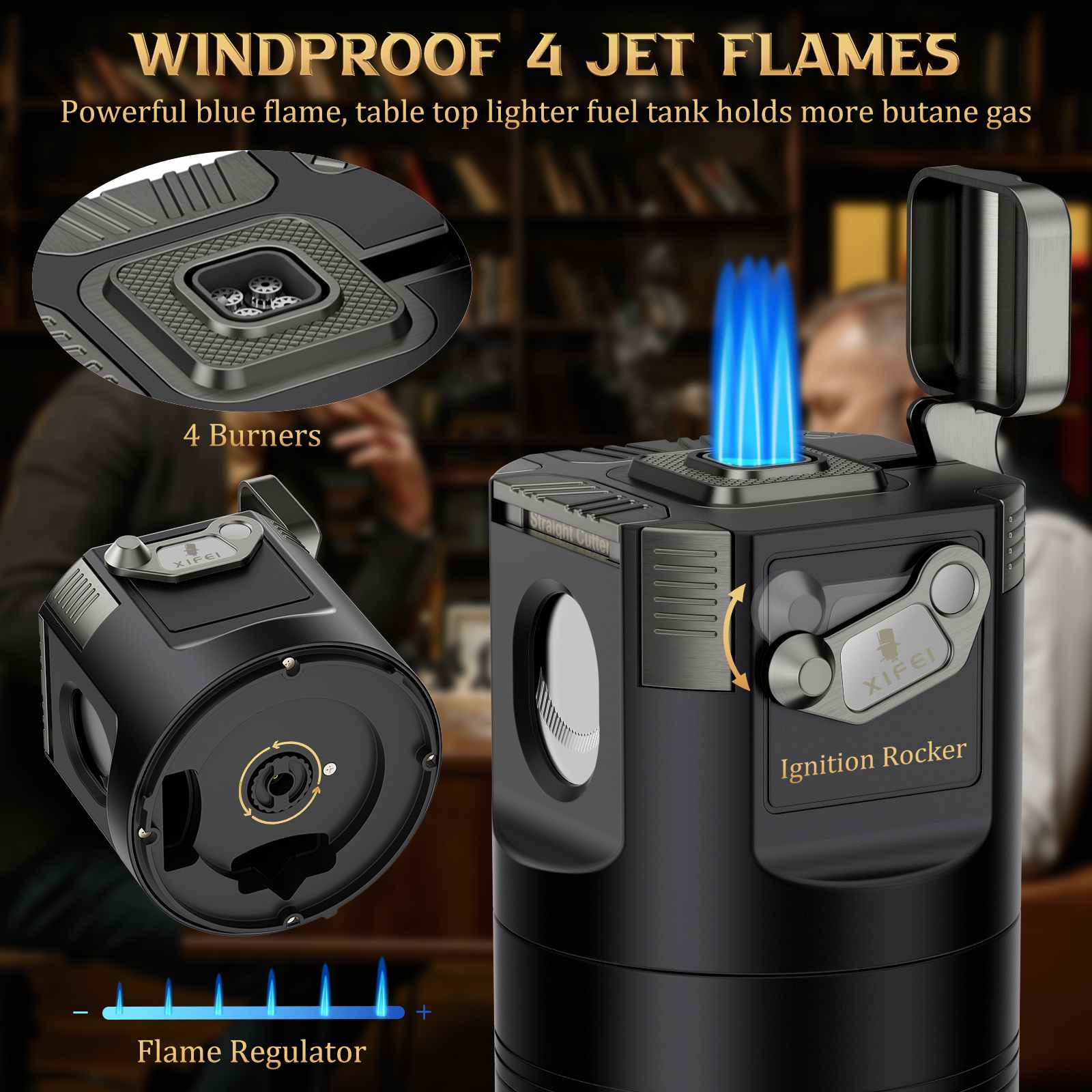 Desktop Cigar Station — 8-in-1