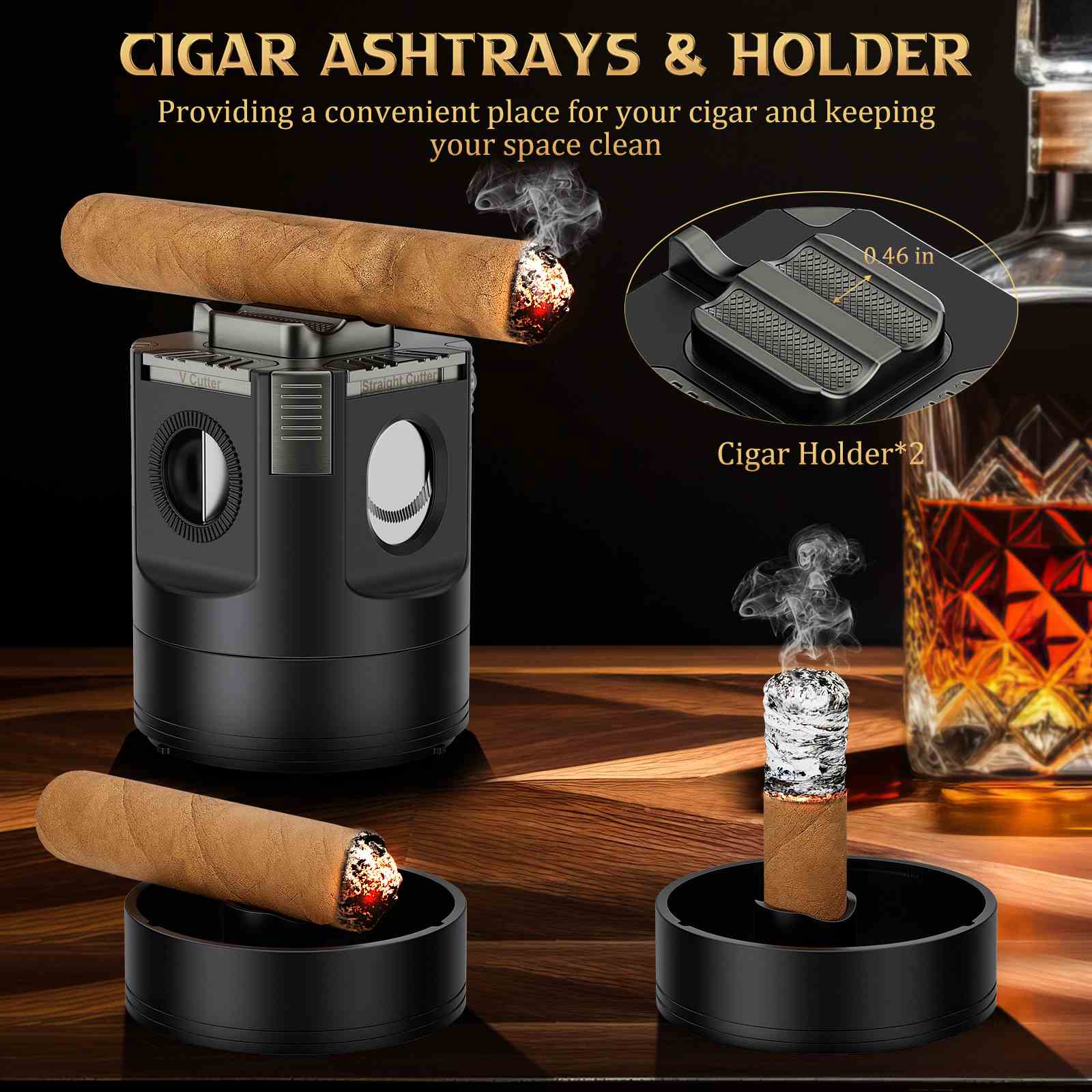 Desktop Cigar Station — 8-in-1