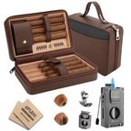 Gift Set — Travel Humidor + 5-in-1 Lighter