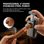 Jet Lighter — Triple Flame + V-Cut