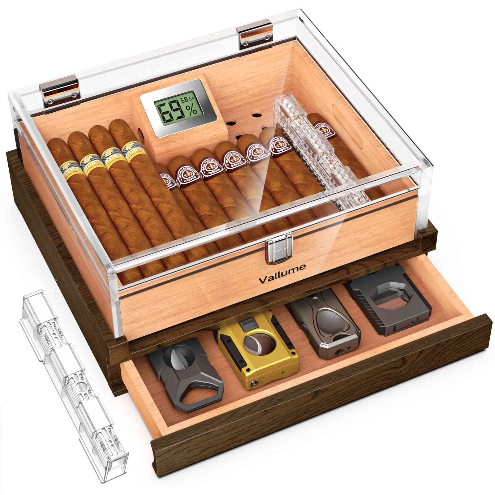Acrylic Desktop Humidor — 45 Count