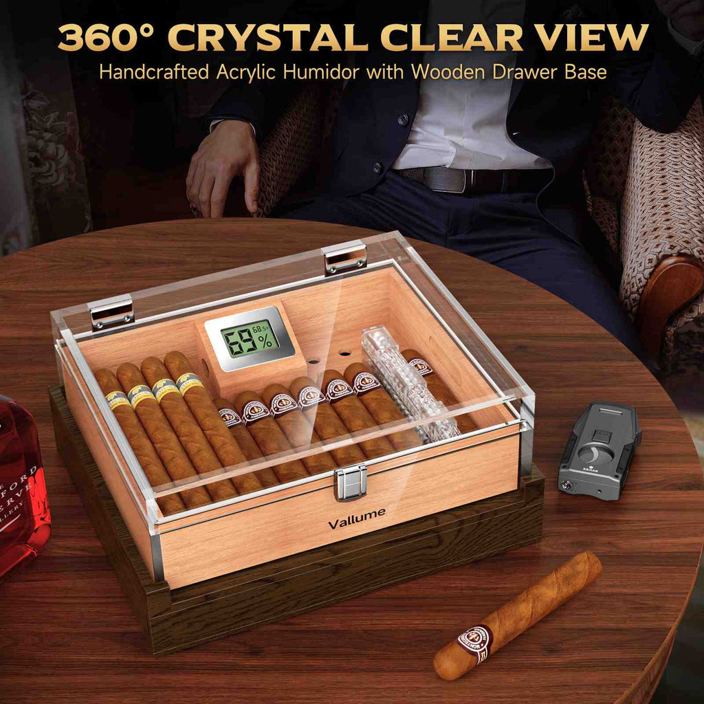 Acrylic Desktop Humidor — 45 Count