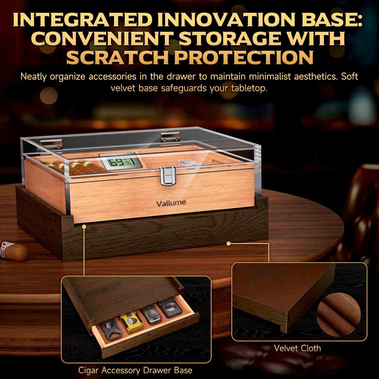 Acrylic Display Humidor — 45 Count