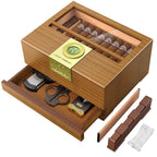 Glass-Top Desktop Humidor — 30 Count (B)