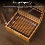 Glass-Top Desktop Humidor — 30 Count (B)