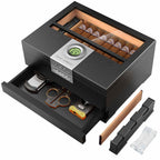 Glass-Top Desktop Humidor — 30 Count (B)
