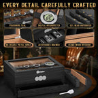 Glass-Top Desktop Humidor — 35 Count