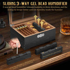 Glass-Top Desktop Humidor — 35 Count
