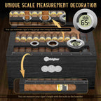 Glass-Top Desktop Humidor — 35 Count