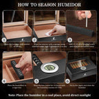 Glass-Top Desktop Humidor — 25 Count (D)