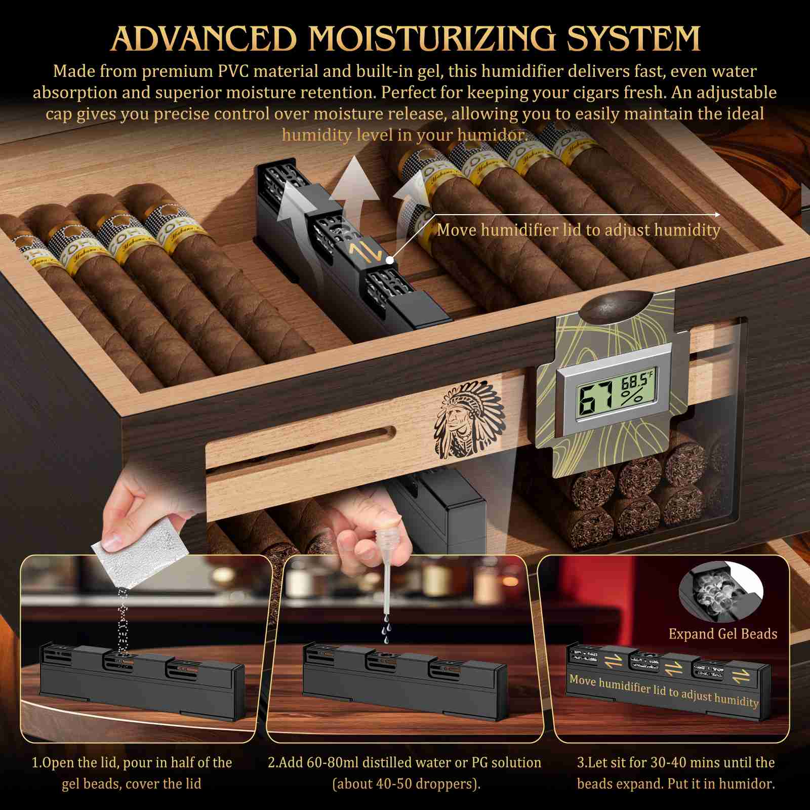 Desktop Humidor — 55 Count